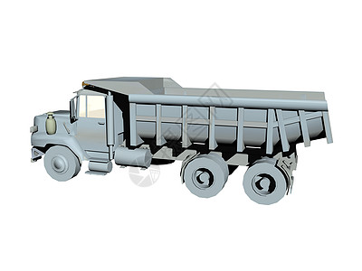 载货货运区重型卡车柴油机运输金属装载驾驶室垃圾车工地图片