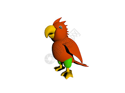 红色红异国鹦鹉 有大白嘴热带绿色情调黄色羽毛爪子背景图片