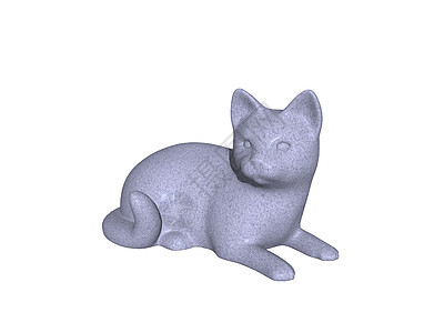 猫在地上蹲着石膏花岗岩艺术品动物雕塑肖像制品大理石陶瓷数字图片