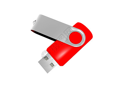 用于数据存储的红色 USB 粘贴插头标签蓝色贮存数据芯片记录存储电子产品记忆棒图片