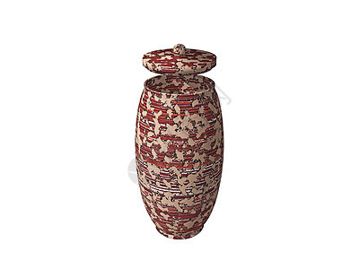 棕色土器花瓶作为装饰品石头制品陶瓷店铺花岗岩粘土背景图片