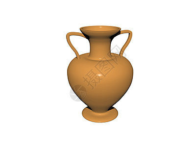 棕色土器花瓶作为装饰品制品粘土石头陶瓷花岗岩店铺背景图片