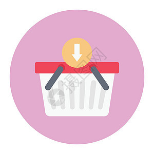 购物商业插图电子商务服务面包食物蔬菜店铺杂货店盒子图片