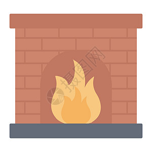壁炉烤箱活力装饰煤炭木头房间家具房子风格烧伤图片
