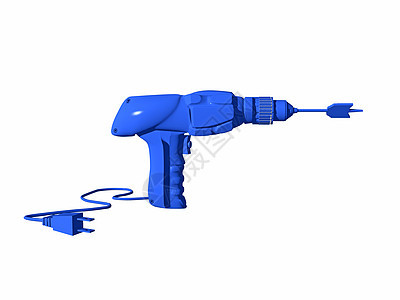 带电线的蓝色演习钻头工艺家庭发动机作业电器背景图片
