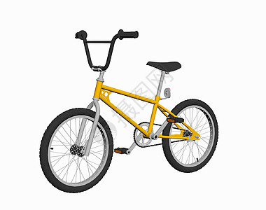 用于越野用途的黄黄色山地自行车踏板水瓶两轮车运动瘢痕交通工具车把红色背景图片