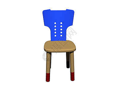 蓝色后垫蓝的简单木制厨房椅风格家具棕色饭厅灰色椅子装潢装饰座位背景图片