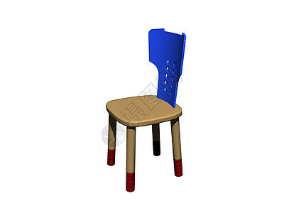 蓝色后垫蓝的简单木制厨房椅座位风格家具装潢棕色装饰灰色饭厅椅子图片