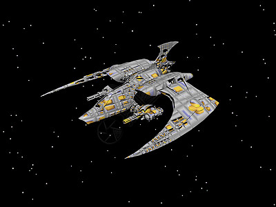 宇宙飞船在空间飞翔金属力学飞船星舰漫画技术运输图片
