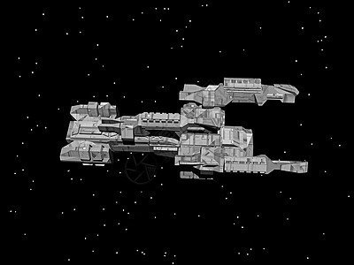 宇宙飞船在空间徘徊飞船力学漫画运输技术金属星舰背景图片