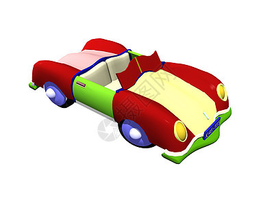彩色运动车作为可兑换赛车车轮运动玻璃摩托车漫画驾驶卡通片红色跑车图片