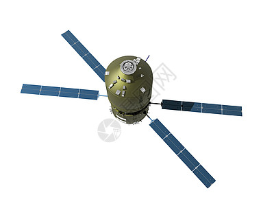 空间空间站和空间航天器技术漫画运输飞船星舰力学金属背景图片