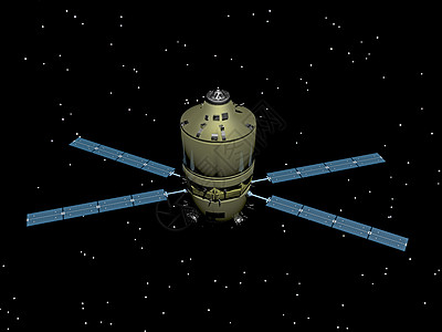 空间空间站和空间航天器金属运输漫画技术飞船星舰力学背景图片