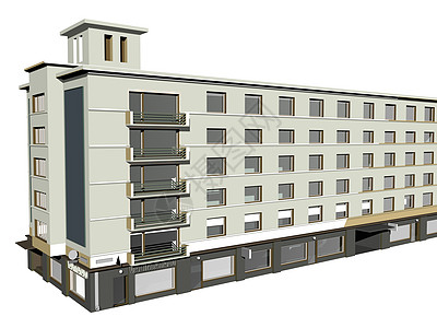 作为别墅或旅馆的大建筑屋顶前院绿化出租酒店住宅区公寓棕色图片