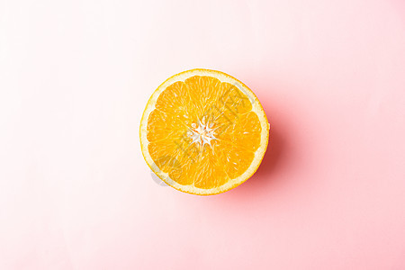 新鲜半橙子水果切片蔬菜农业柚子圆圈柠檬食物宏观果汁热带作品图片
