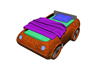 床单式汽车形式的煤炭敞篷车床垫婴儿床卧室苗圃羽绒被枕头车轮图片