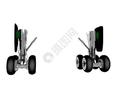飞机重型起落装置绿色车轮力学轮子轮胎起落架客机水力学技术图片