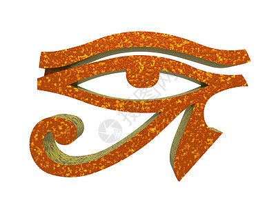 埃及神之眼象形象像体眼睛文字象形背景图片