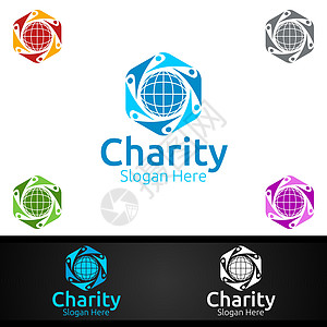 全球援助之手慈善基金会创意标志为自愿教会或慈善捐赠男人组织生活友谊热情社区医院感情孩子诊所图片