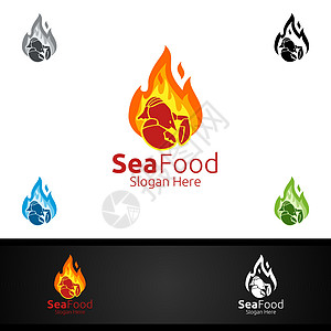 餐馆或咖啡厅的虾海食品标准图片