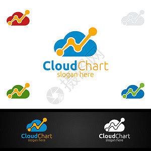云层营销财务顾问Logo设计模板图标图片