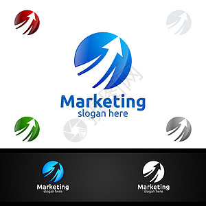 营销财务顾问Logo设计模板示意身份投资金融公司咨询团体网络标识商业成功图片