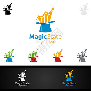 魔术营销财务顾问Logo设计模版图片