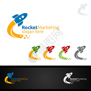 火箭营销财务顾问Logo设计数据学校网络资金销售量投资解决方案成功咨询金融图片