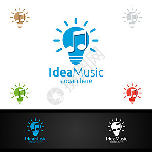 Idea 音乐Logo带备注概念图片
