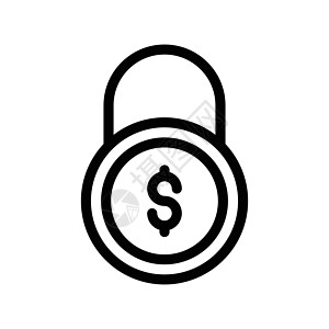 保护投资储物柜挂锁金融安全字形商业插图银行秘密背景图片