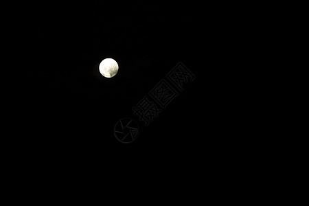 满月在黑暗的天空中圆圈天文学蓝色场景反射插图镜子卫星墙纸海浪图片