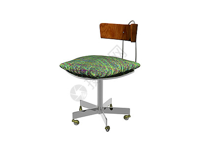 带轮子的简单办公椅装潢厨房装饰椅子家具饭厅棕色灰色风格座位背景图片