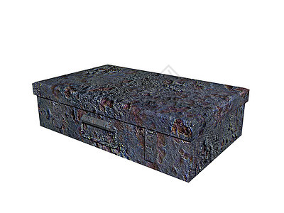 特写的生锈锡箱铰链金属运输箱盒子背景图片