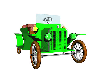 绿色经典汽车作为可兑换车格栅赛车驾驶老爷车座位车轮乐趣运动摩托车兜帽图片