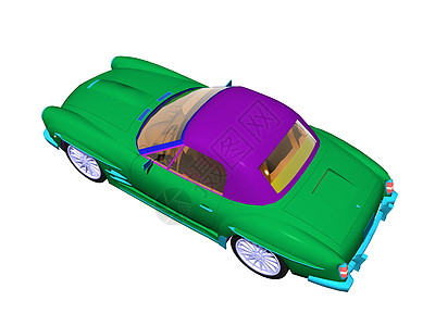 绿色经典汽车作为可兑换车老爷车座位运动格栅兜帽跑车车轮赛车驾驶摩托车图片