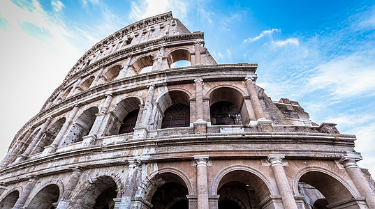 意大利罗马 Roma 的斗兽场 最著名的意大利景点吸引力日落建筑学旅行蓝色体育馆观光体育场角斗士地标图片