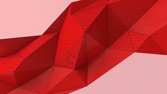 红色抽象现代水晶背景 墙纸的多边形 线条 三角形图案形状 插图低聚 多边形设计 未来派 网络 网络概念海报技术文件马赛克白色折纸图片