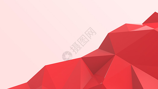 红色抽象现代波水晶背景 墙纸的多边形 线条 三角形图案形状 插图低聚 多边形设计 未来派 网络 网络概念石头技术信封商业马赛克艺图片