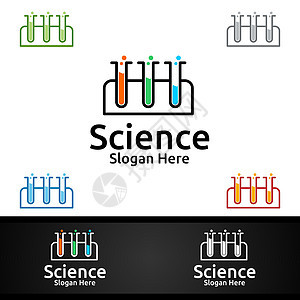 微生物学 生物技术 化学或教育设计概念的科学和研究实验室标志健康植物化学品玻璃插图几何学原子细胞标识管子图片