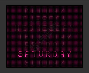 电子表格 包括每周天数名称 紫光线Purfirumu插图背光桌子日历控制板手绘绘画画面字体指标图片