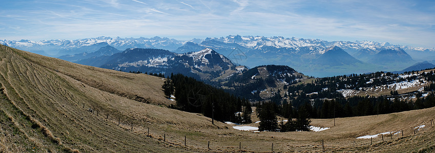 Rigi Kulm皇后里吉山首脑会议的全景反光高山架子铁路地块海拔岩石雪橇女王顶峰运动图片