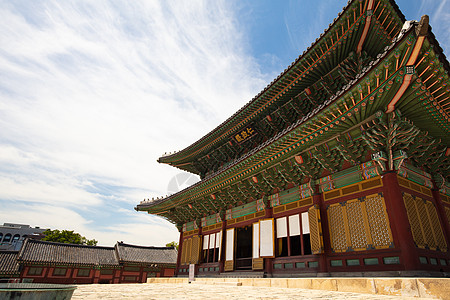 首尔王宫寺庙吸引力地标建筑花园文化王朝旅游宗教遗产图片