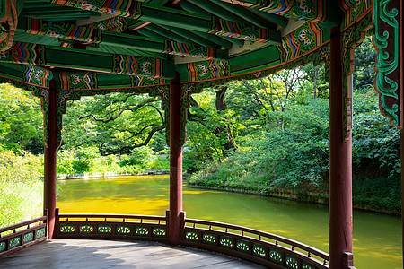 南韩首尔韩国花园宗教佛教徒寺庙吸引力旅行王朝建筑学遗产旅游图片