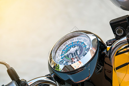 摩托车的速测计驾驶自行车镜子合金速度乐趣黑色自由金属运输图片