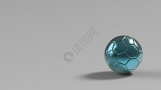 以黑色背景隔离的Azure足球金属球 3D足球即为插图游戏团队锦标赛国家世界竞赛墙纸杯子皮革运动图片