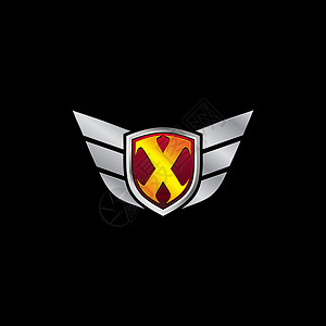 图标 Logo 设计概念模板翅膀车辆发动机错误机器插图运输机械商业维修图片