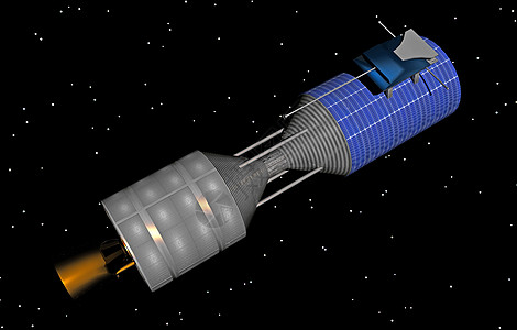 空间空间的宇宙飞船黄色太空轨道科学电视收音机卫星旅行蓝色图片