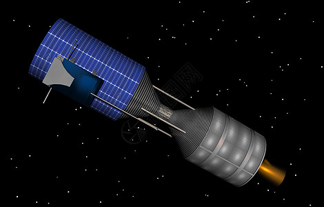 空间空间的宇宙飞船旅行电视收音机蓝色卫星黄色轨道太空科学图片