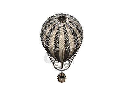 热空气气球 天上搭载乘客篮子飞行热气球煤气灶沙袋火焰绳索图片