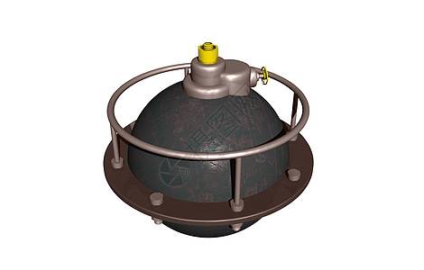 有螺丝连接的钢球金属螺纹栏杆气体棕色技术压力容器图片